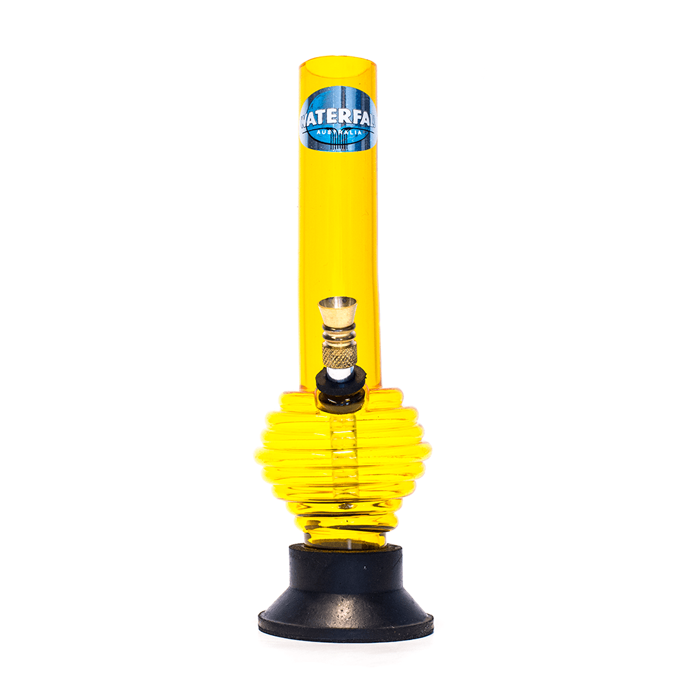 Acrylic Rim Bong - Blue Waterfall