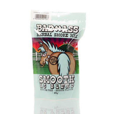 BAD-ASS SMOOTH AS BLEND HERBAL SMOKE MIX -25g The Bong Shop