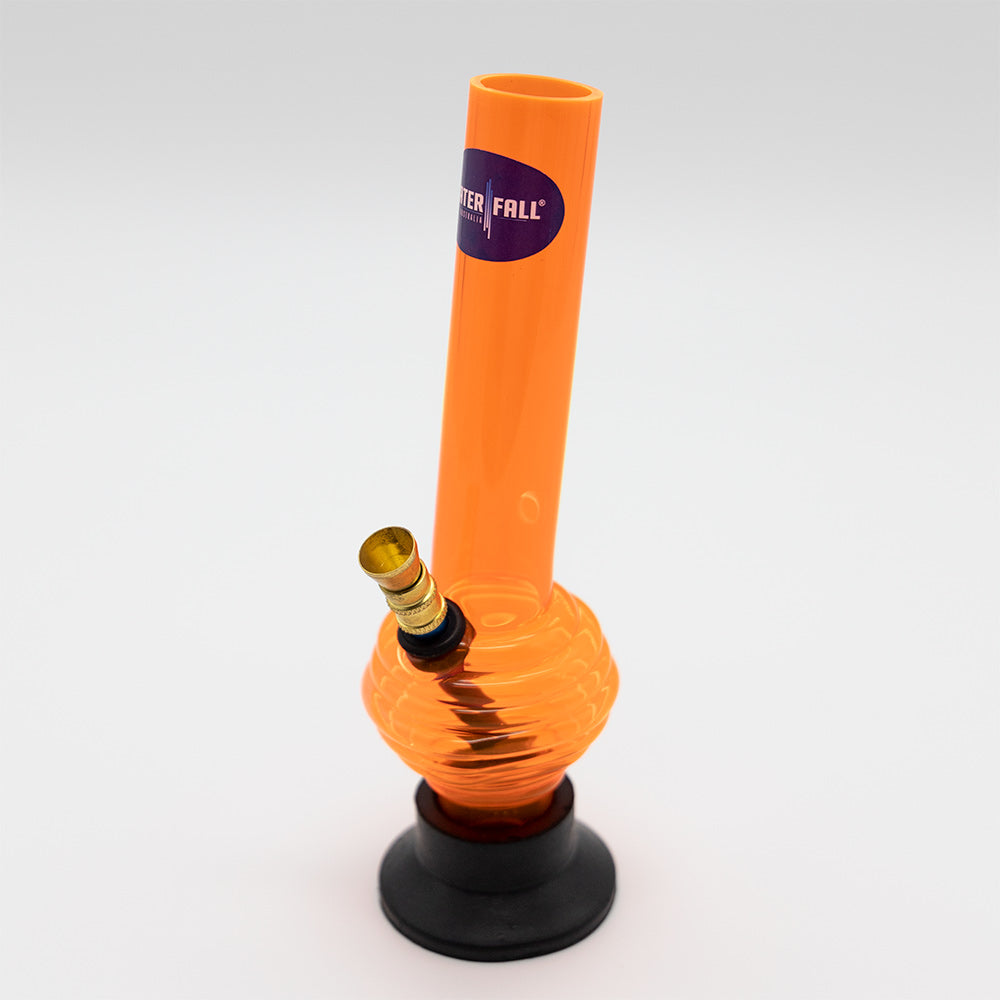 Acrylic Rim Bong - Blue Waterfall