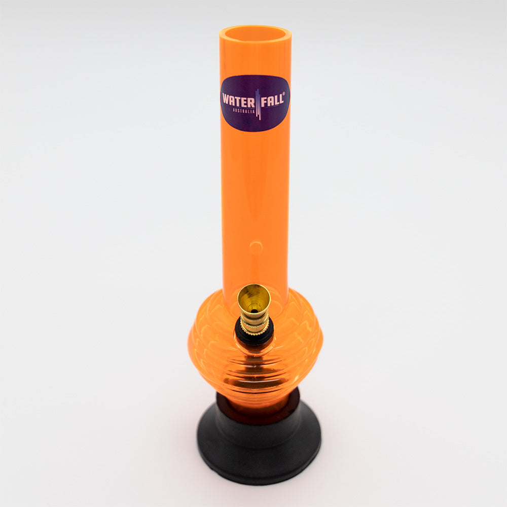 Acrylic Rim Bong - Blue Waterfall