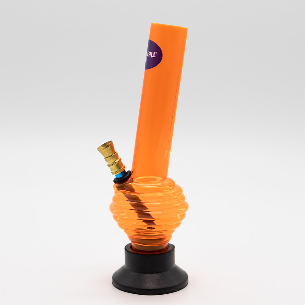 Acrylic Rim Bong - Blue Waterfall