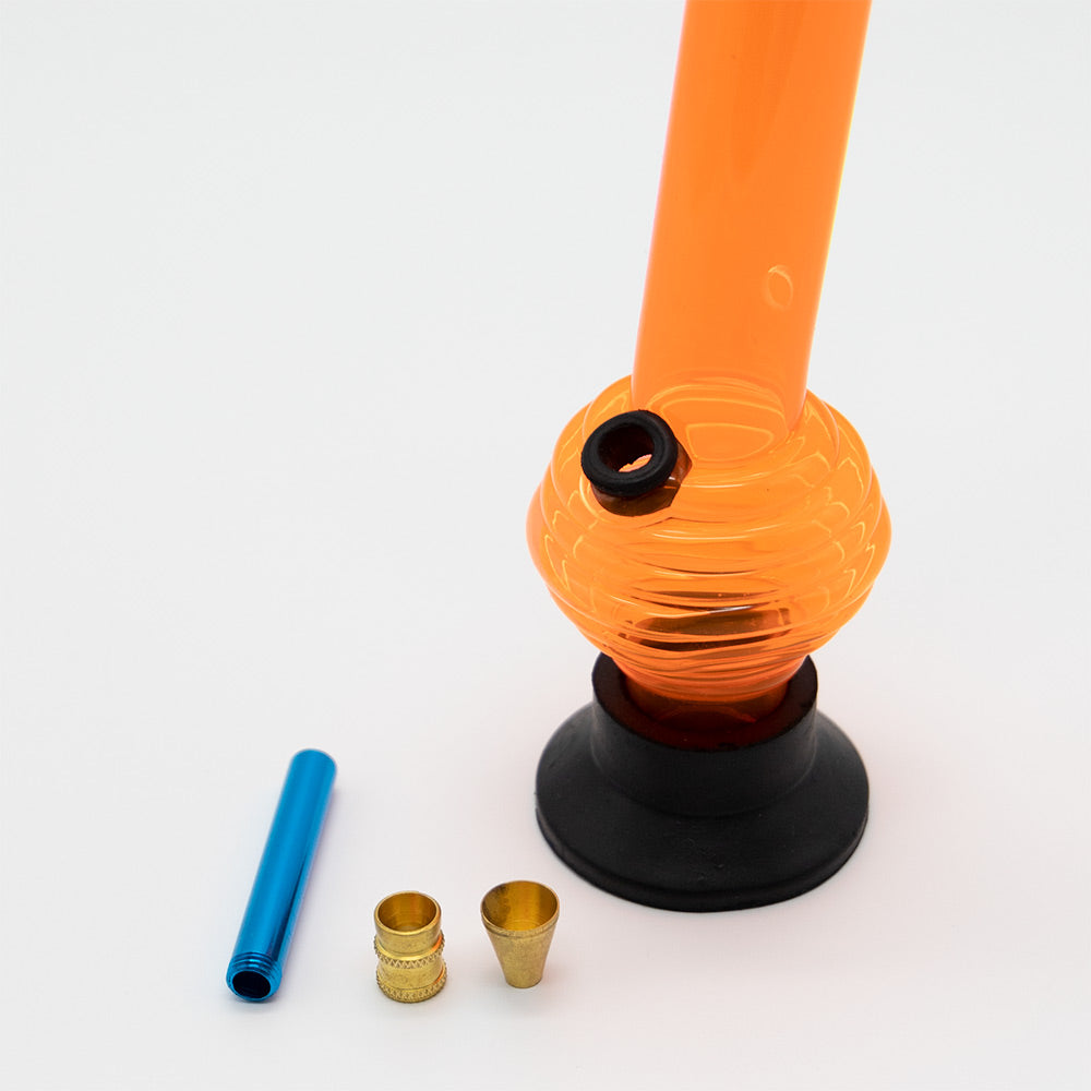 Acrylic Rim Bong - Blue Waterfall