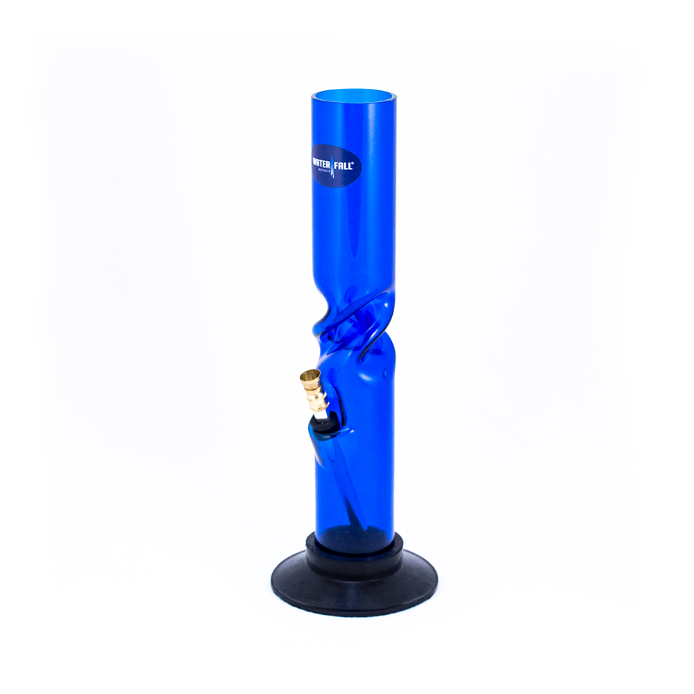Acrylic Twist Bong - Blue Waterfall