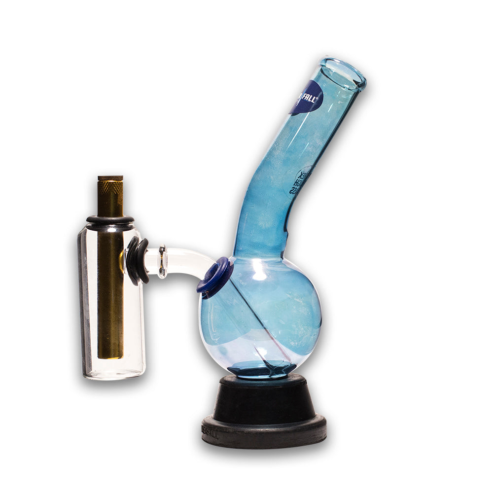 Zap Bonza Glass Bong - Blue (Chamber) Waterfall