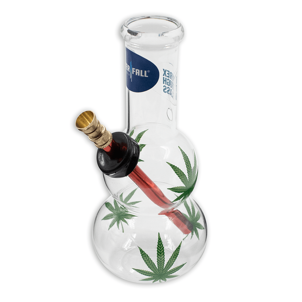 Charger Glass Bong Short Neck - Leaf