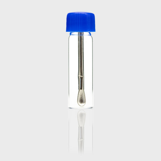 Glass Vial Snuff with Adjustable Spoon The Bong Shop