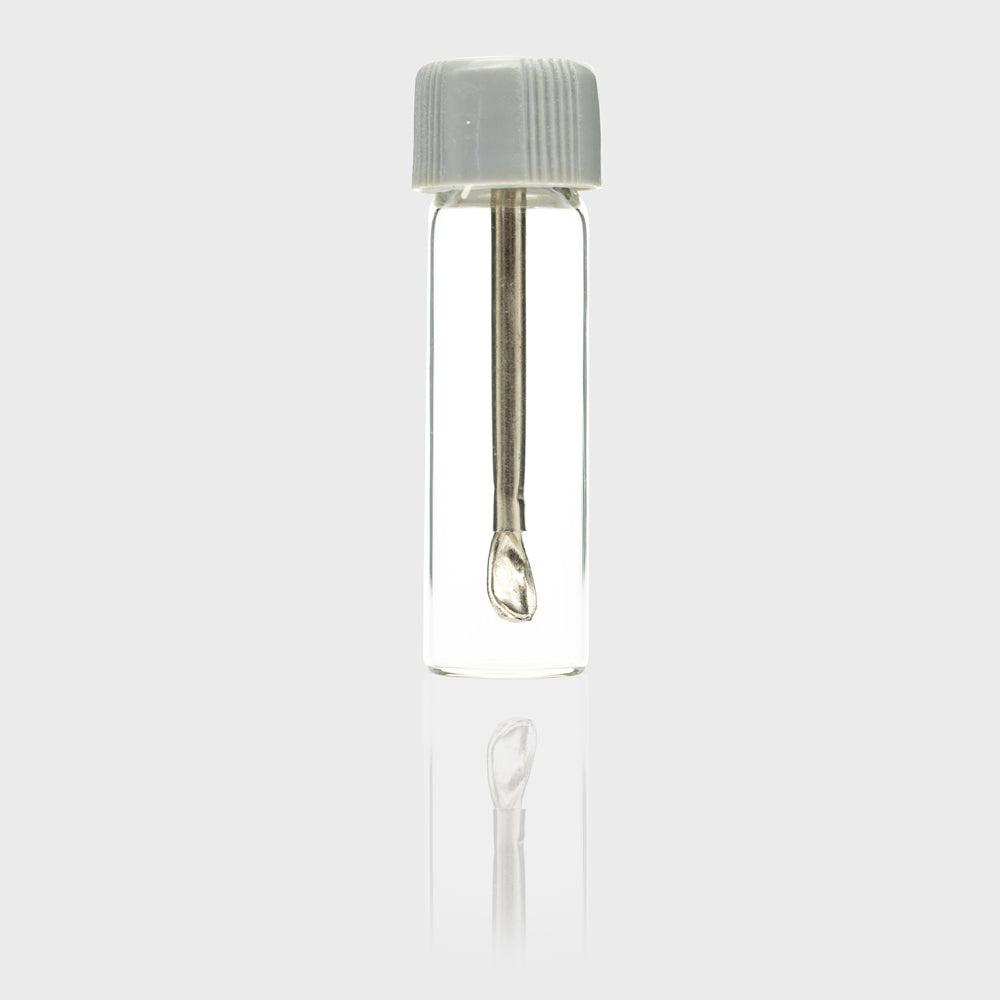 Glass Vial Snuff with Adjustable Spoon The Bong Shop