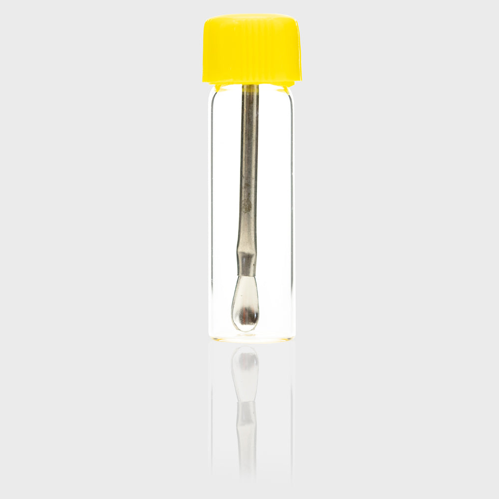 Glass Vial Snuff with Adjustable Spoon The Bong Shop