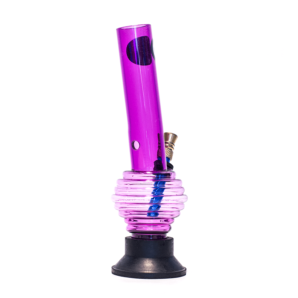 Acrylic Rim Bong - Blue Waterfall
