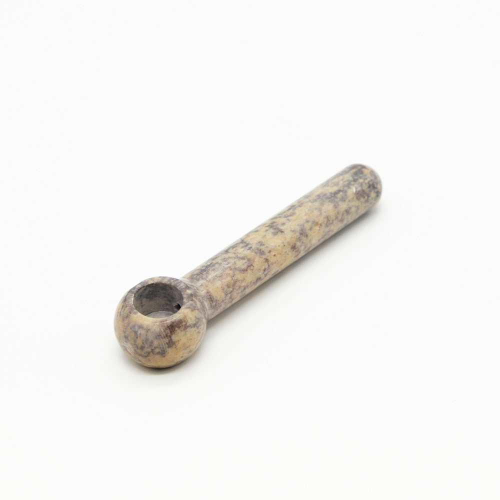 PIPE - SOAPSTONE 10CM CYLINDRICAL The Bong Shop