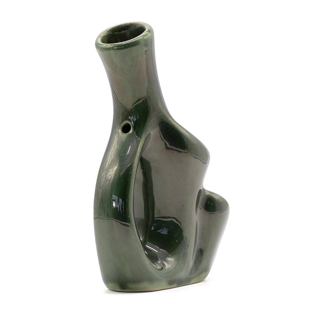 Handle Ceramic Bong - Green The Bong Shop