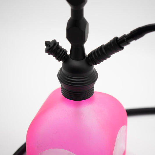 Hookah - 44cm Black w/ Pink Base 1 Hose