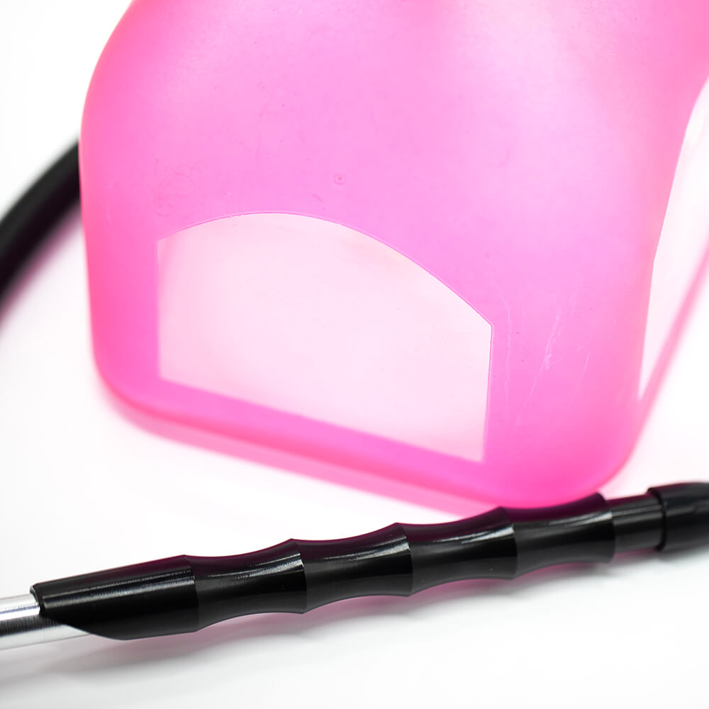 Hookah - 44cm Black w/ Pink Base 1 Hose
