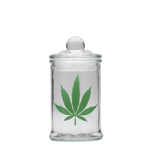 Badass Stash Jar - Plain Weed Leaf (150ml) Badass