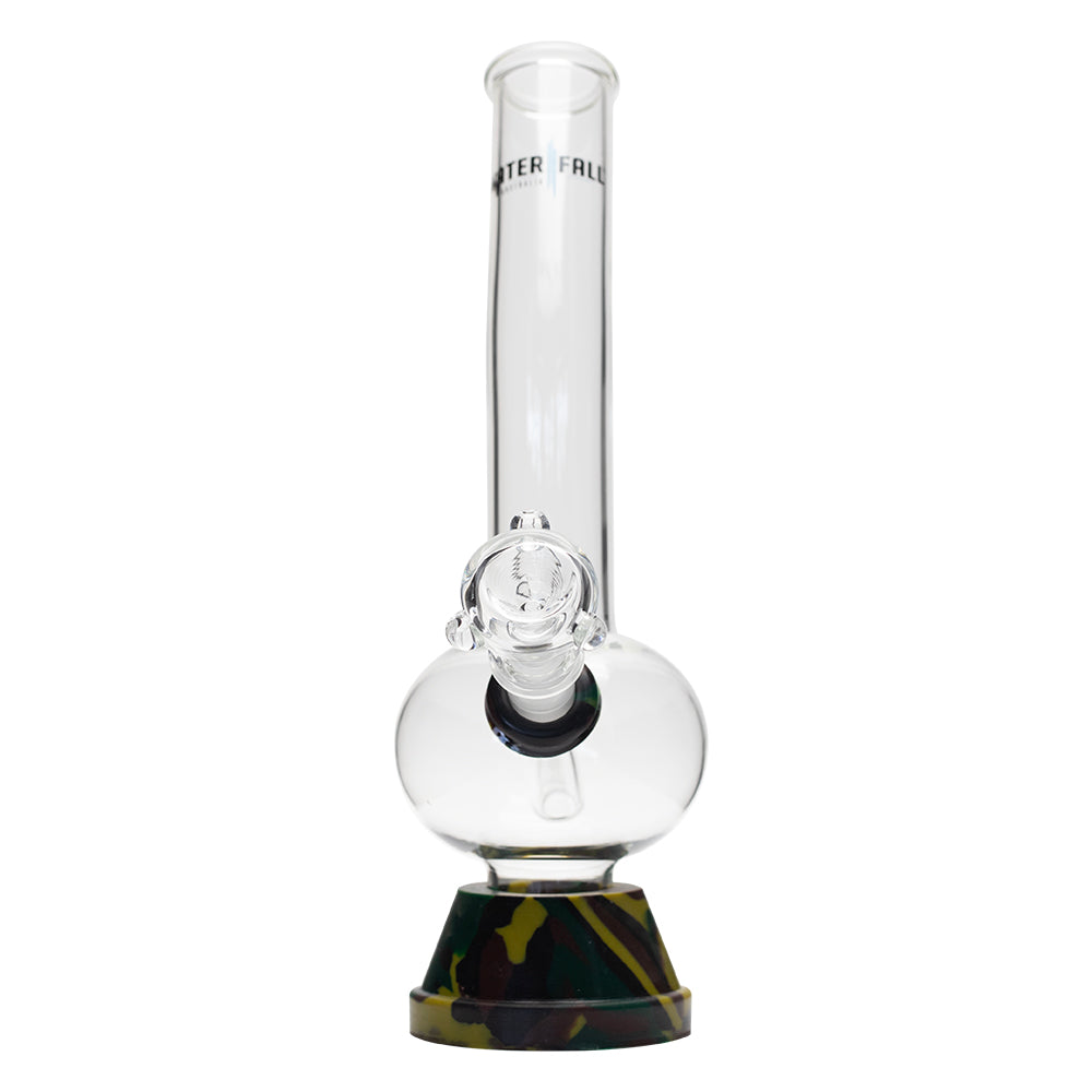 Waterfall Zap Squash Highbrid Series Glass Bong - Camo Waterfall