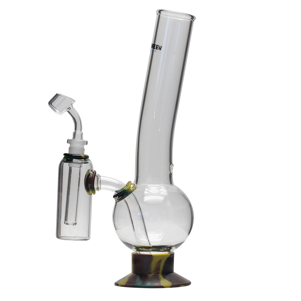 Waterfall Supernova Highbrid Series Glass Bong With Ash Catcher - Camo Waterfall