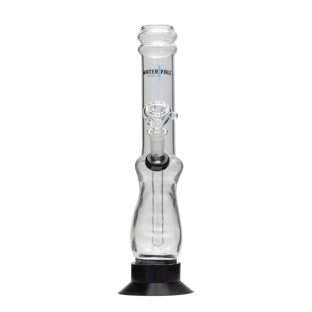 Waterfall Large Gripper Highbrid Series Glass Bong - Black Waterfall