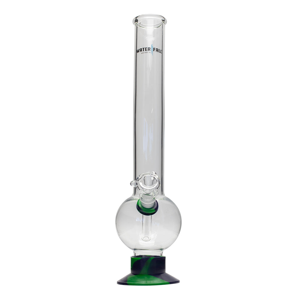 Waterfall Terminator Highbrid Series Glass Bong - Green/Blue Waterfall