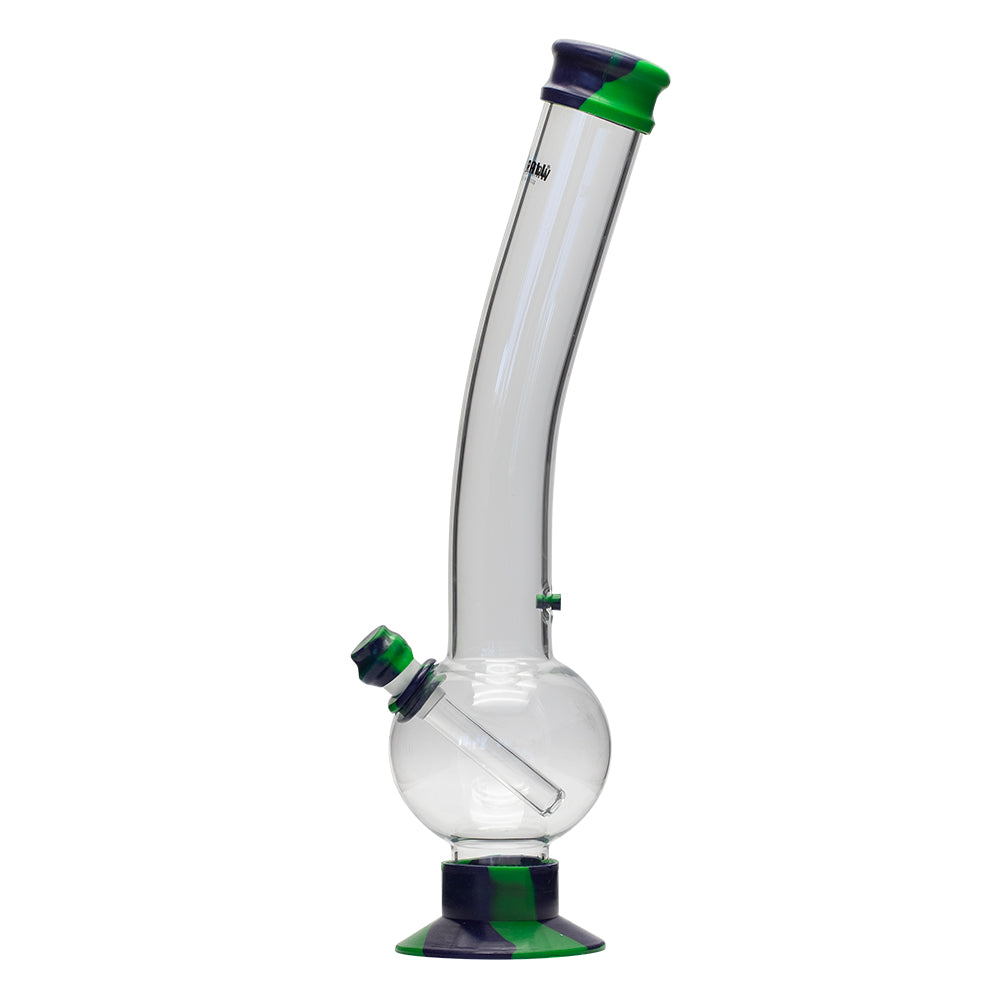 Waterfall Terminator Highbrid Series Glass Bong - Green/Blue Waterfall