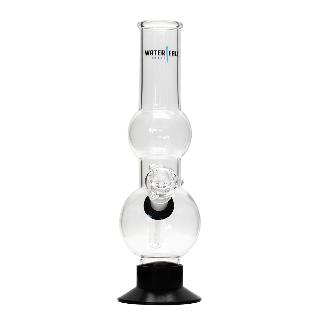 Waterfall Beano Highbrid Series Glass Bong - Black Waterfall