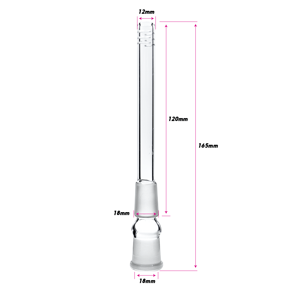 Glass Slider Stem - 10cm (18mm Fit) The Bong Shop