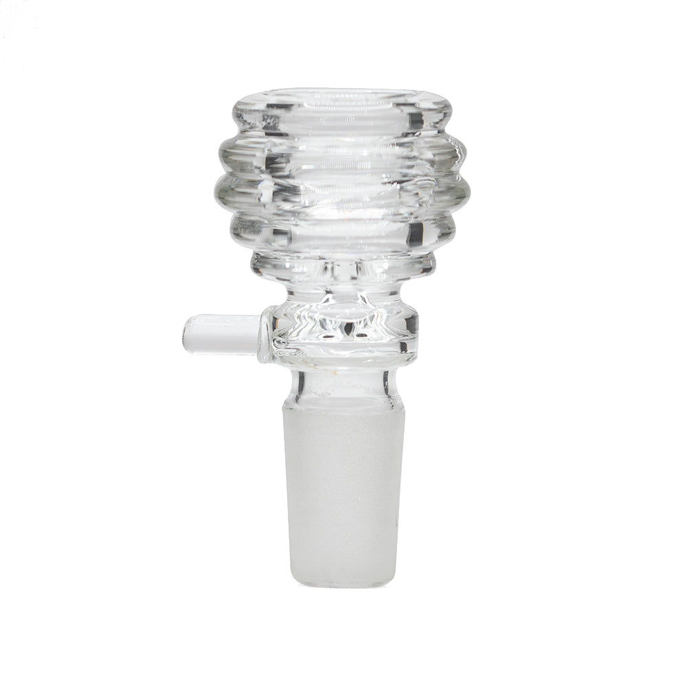 GLASS CONE LARGE THE HIVE CLEAR 18MM WITH STRAIGHT HANDLE