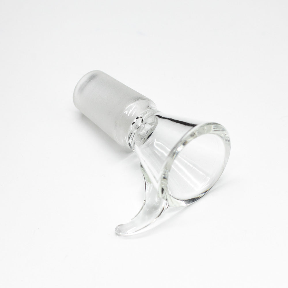 Funnel Curved Handle Glass Cone - 18mm The Bong Shop