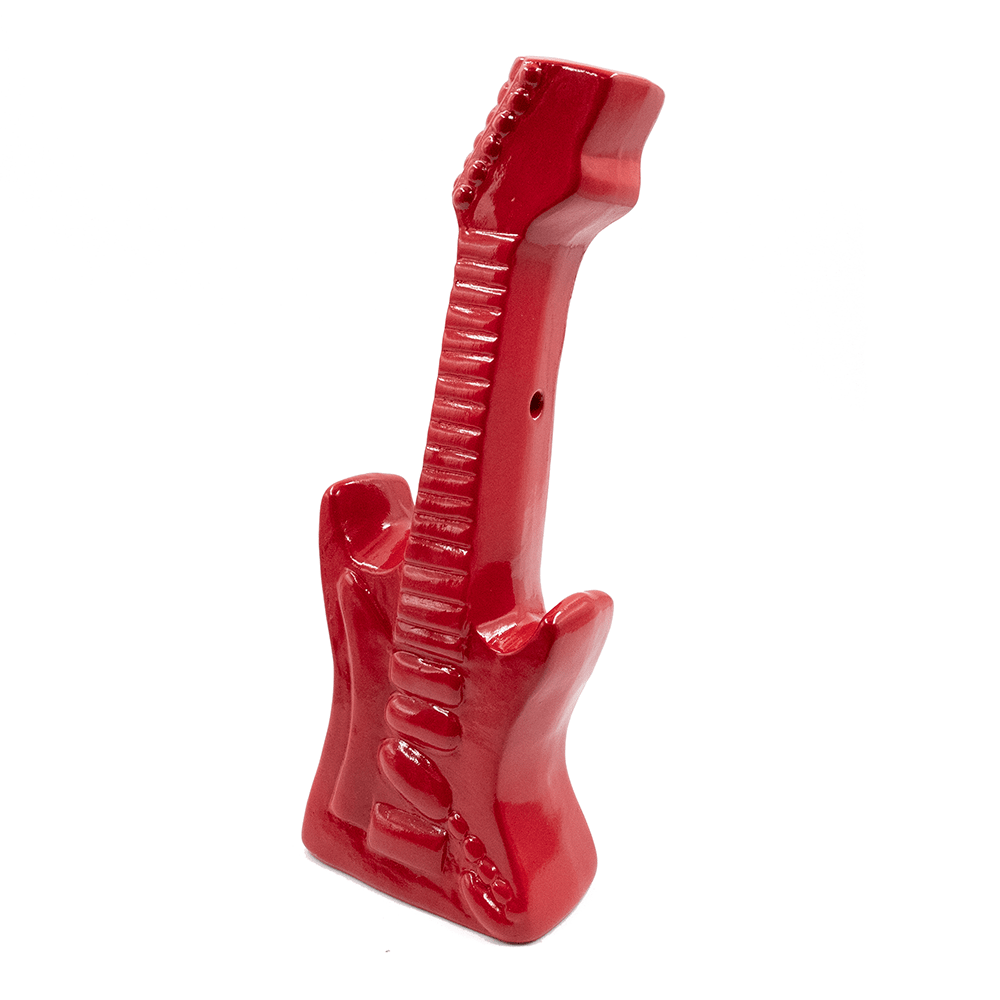 Guitar Ceramic Bong - White The Bong Shop
