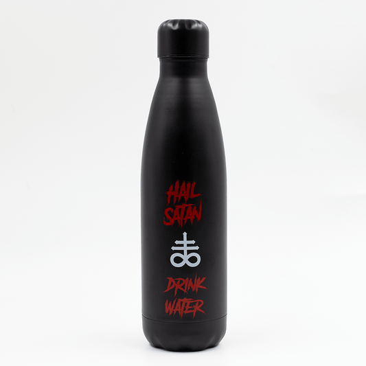 Hail Satan Water Bottle Wake 'n' Bake