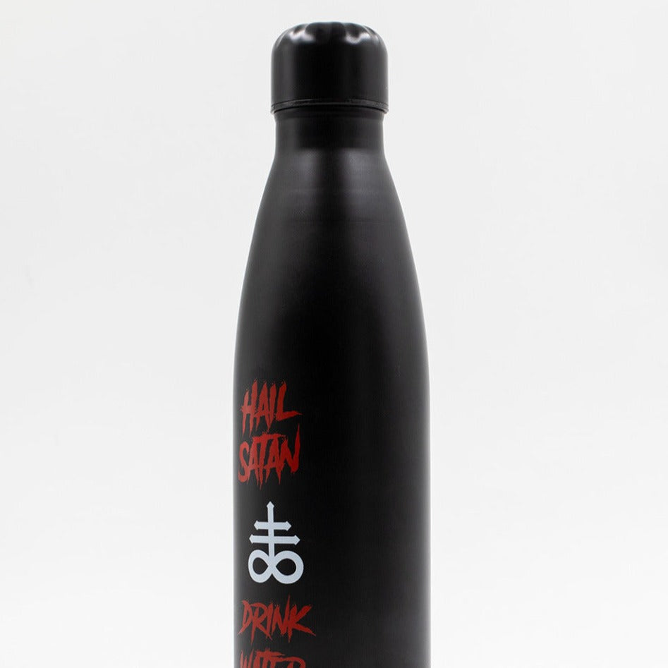 Hail Satan Water Bottle Wake 'n' Bake