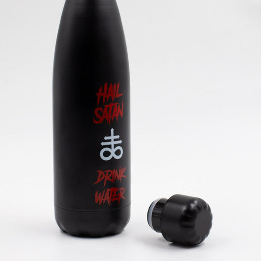 Hail Satan Water Bottle Wake 'n' Bake