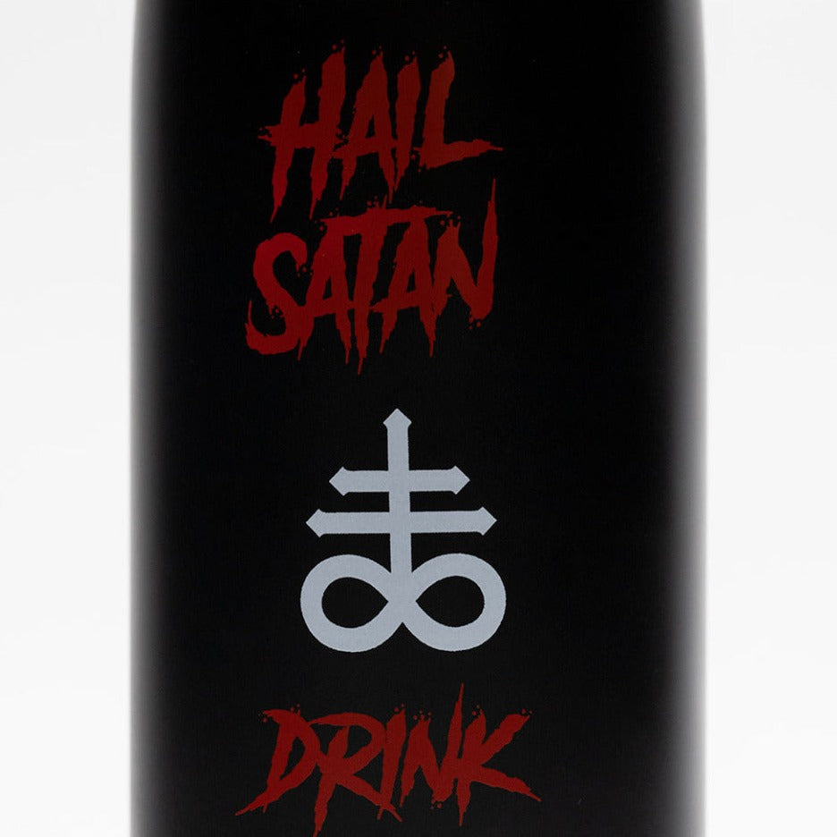Hail Satan Water Bottle Wake 'n' Bake