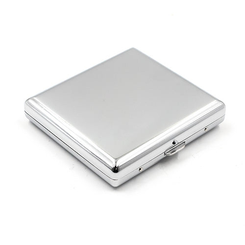 Brushed Chrome Cigarette Case 85 x 90mm
