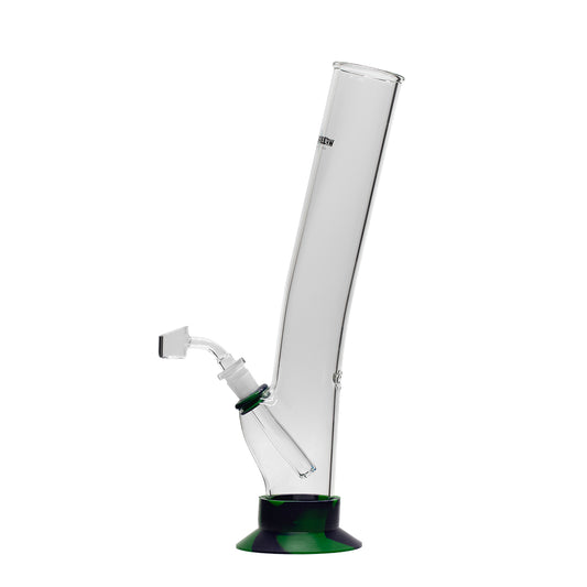 Waterfall Night Klub Medium Highbrid Series Glass Bong - Green/Blue