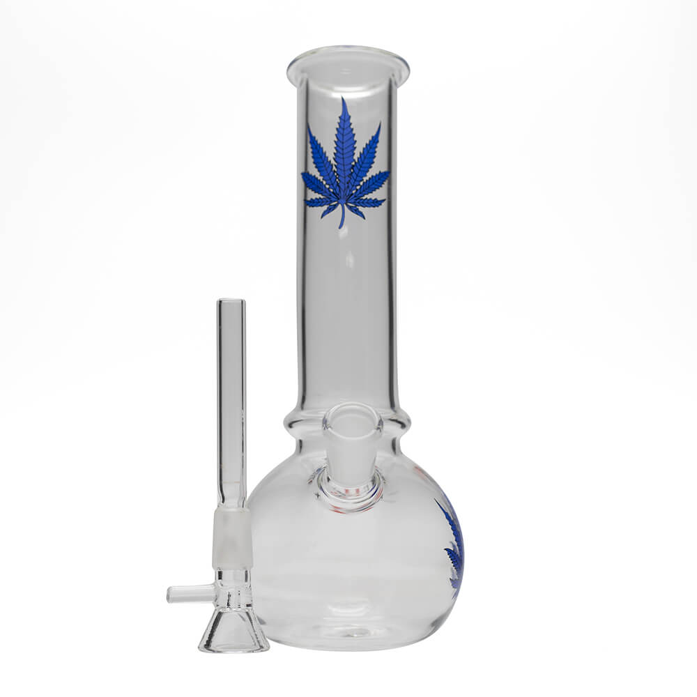 Planet X Blue Leaf Glass Bong Planet X