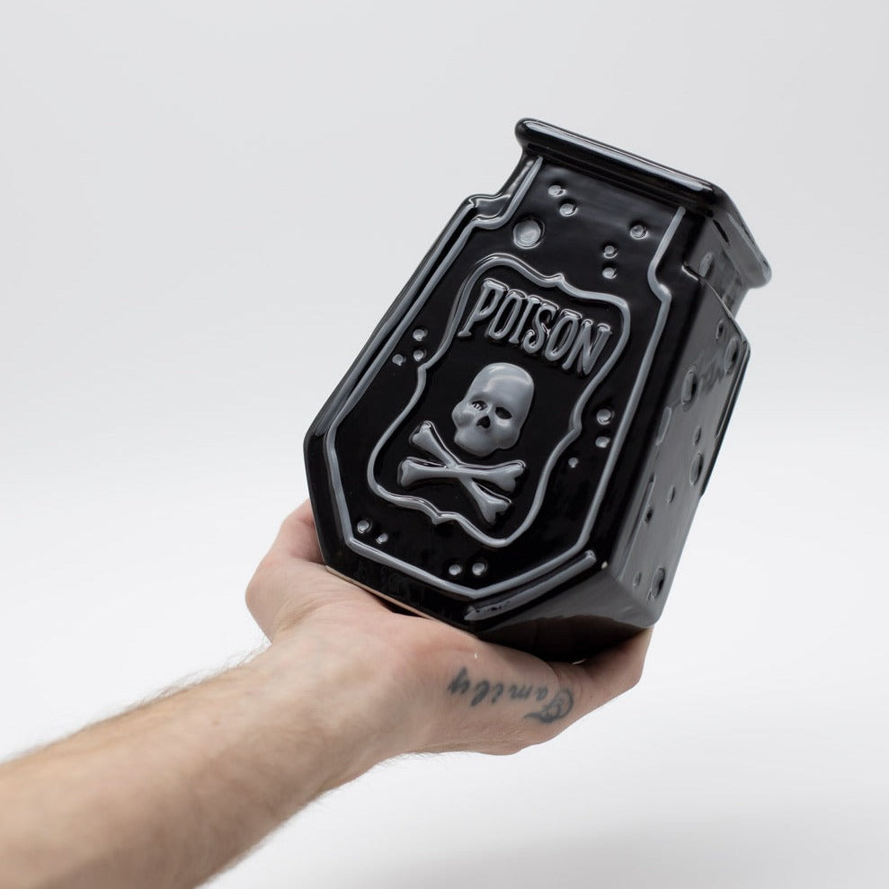 Black Poison Bottle Jar Wake 'n' Bake