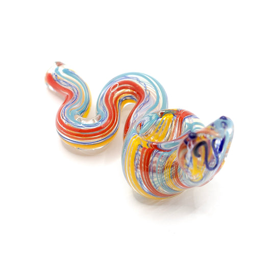 Glass Animal Cobra Pipe - Multicolour