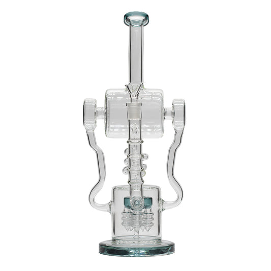 Planet X Arctic Current Glass Recylcer Bong Aquamarine