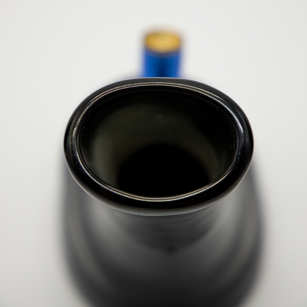 Molten Ceramic Bong - Black (Gold Leaf) The Bong Shop