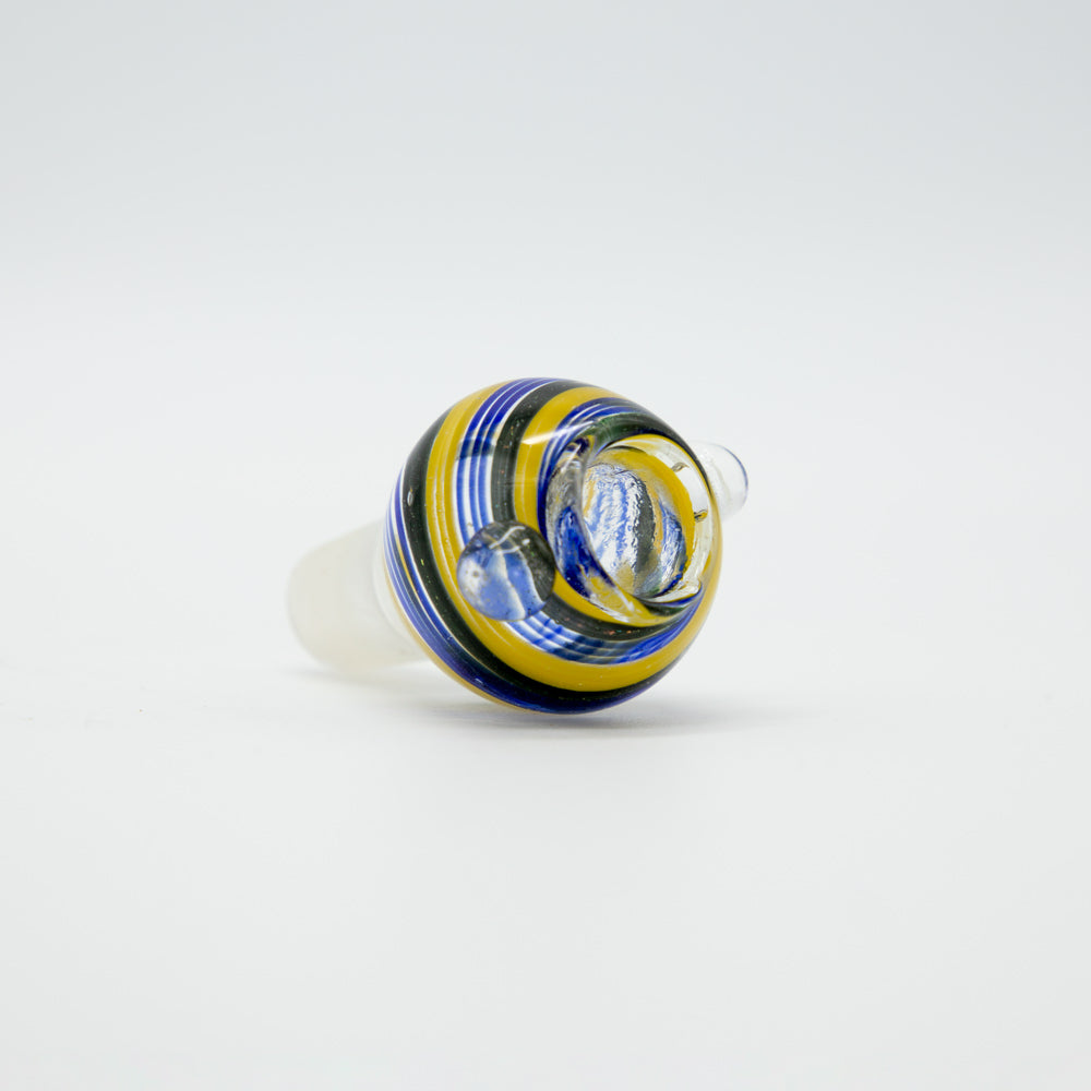 Inside Out Glass Cone - Blue (18mm) The Bong Shop