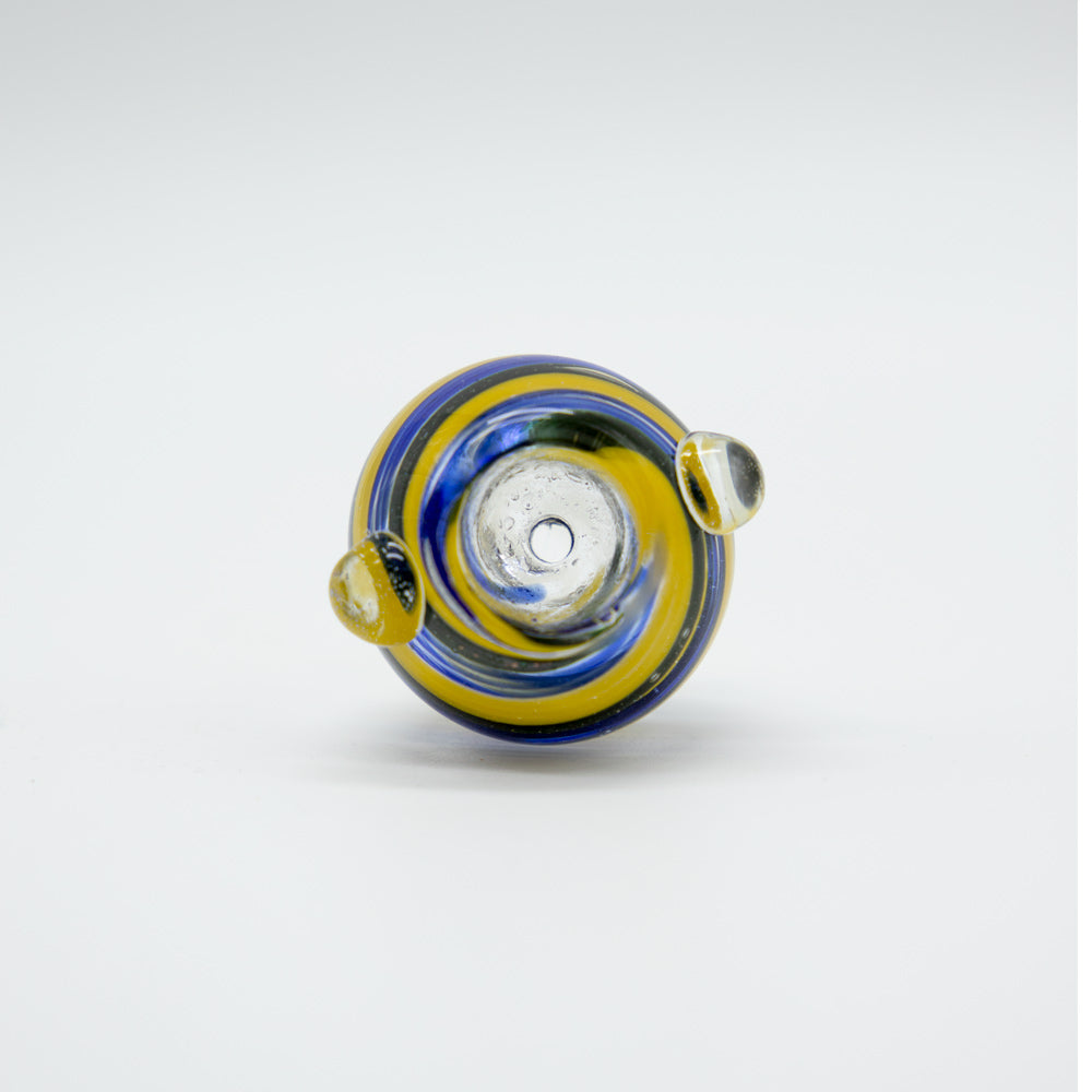 Inside Out Glass Cone - Blue (18mm) The Bong Shop