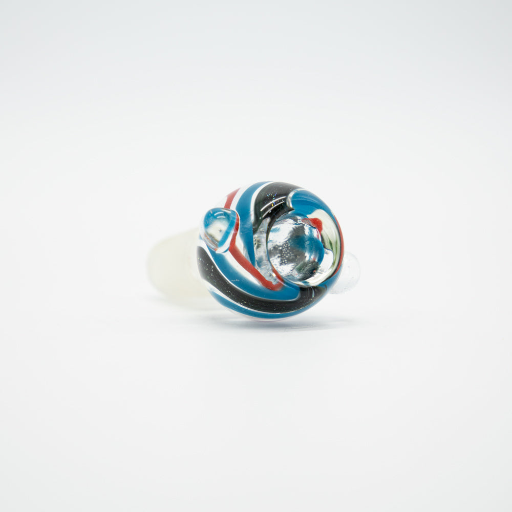 Inside Out Glass Cone - Blue (18mm) The Bong Shop