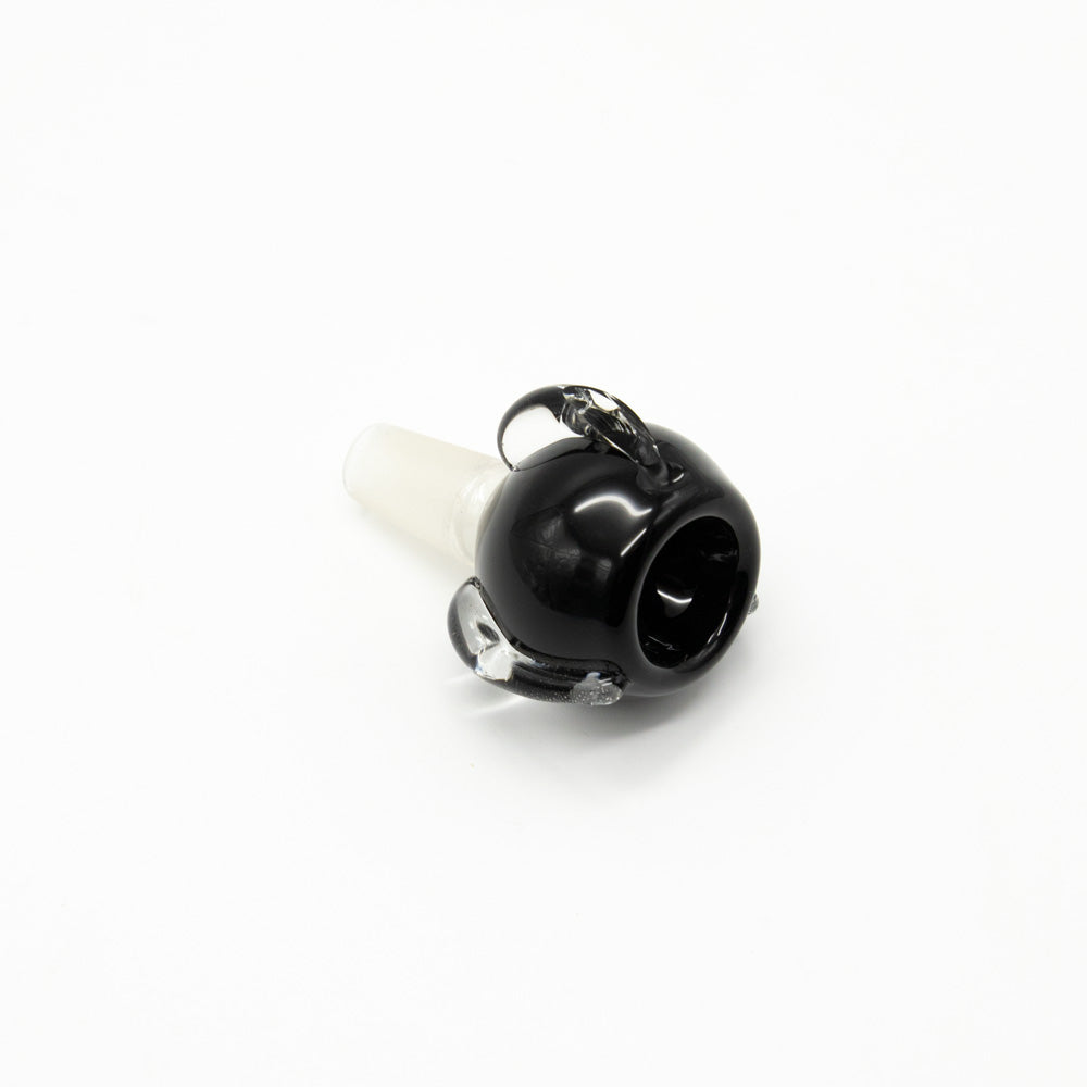 GLASS CONE - CLAW HOLDING BOWL CLAW CLEAR, BOWL BLACK The Bong Shop