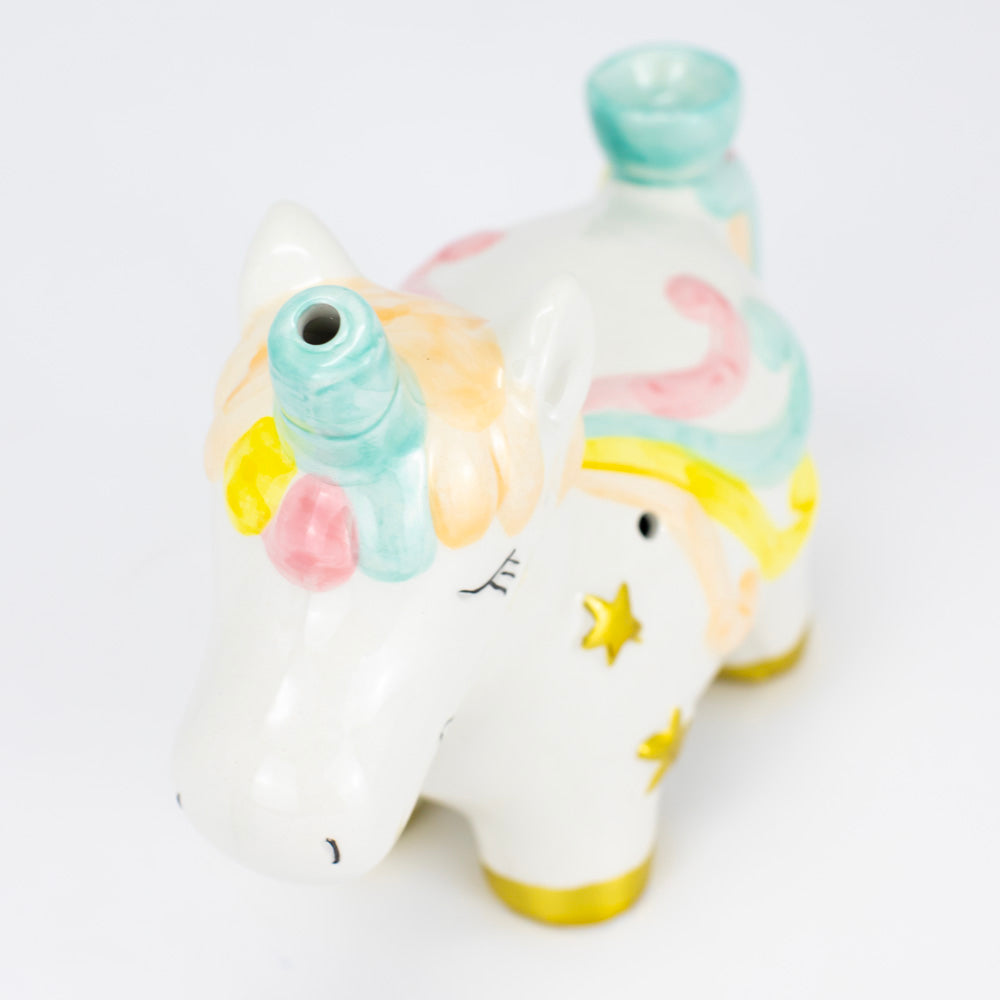 Unicorn Ceramic Dry Pipe The Bong Shop