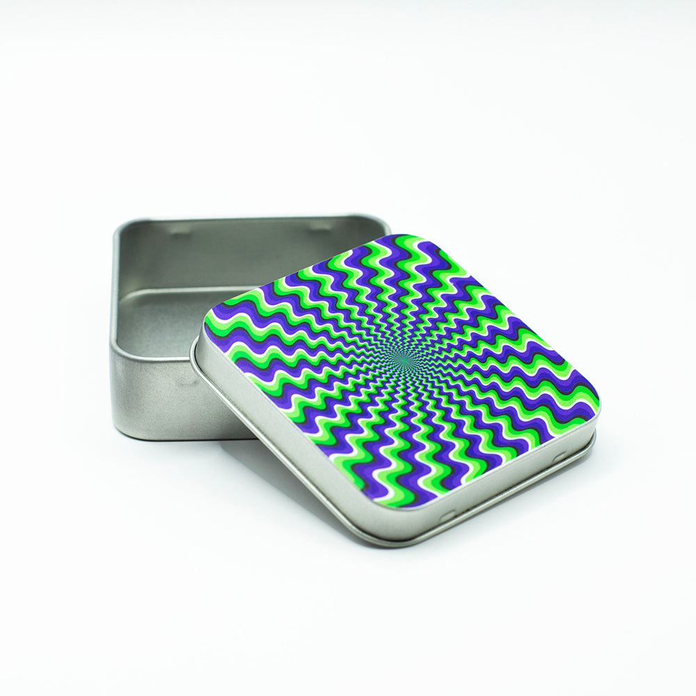Trippy Hippie Metal Tin Planet X