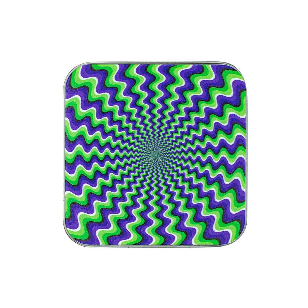 Trippy Hippie Metal Tin Planet X