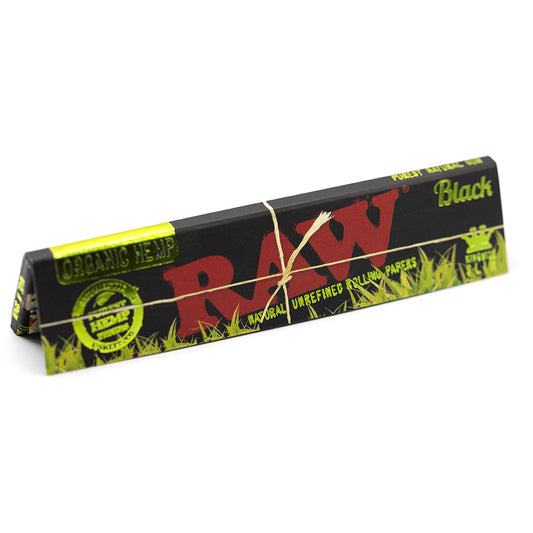 RAW - BLACK ORGANIC HEMP KING SIZE SLIM