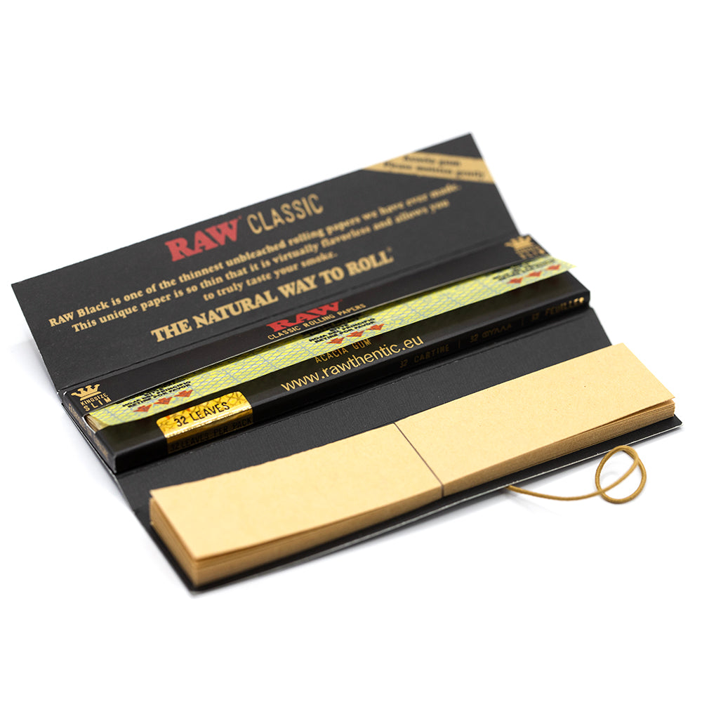 RAW - BLACK CLASSIC KING SIZE SLIM + TIPS
