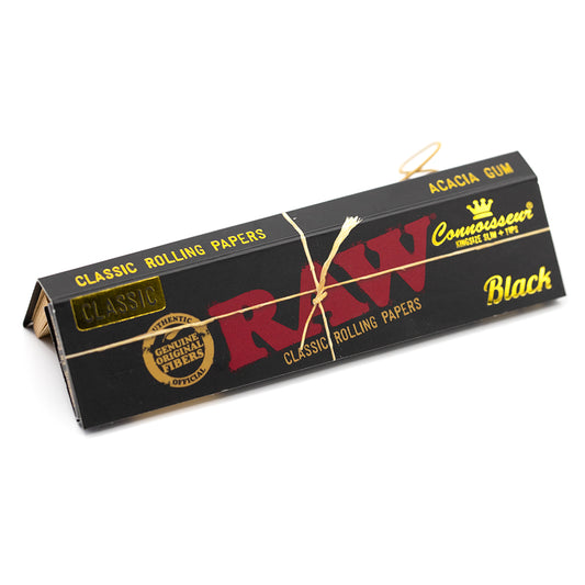 RAW - BLACK CLASSIC KING SIZE SLIM + TIPS