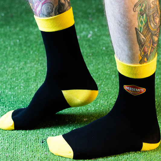 CREW SOCKS WEEDETMITE HIGHLINES BLACK Highlines